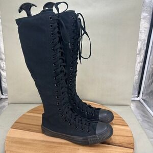 Converse Chuck Taylor All Star XX Hi Knee High Boots Black A12325C Womens 7